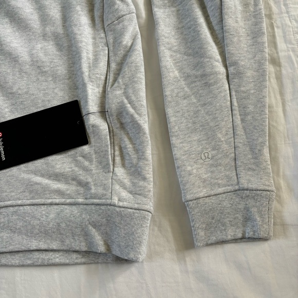 lululemon Classic-Fit Fleece Full-Size Hoodie HCUG/WHT Core Light Gray Men's L - Picture 2 of 5